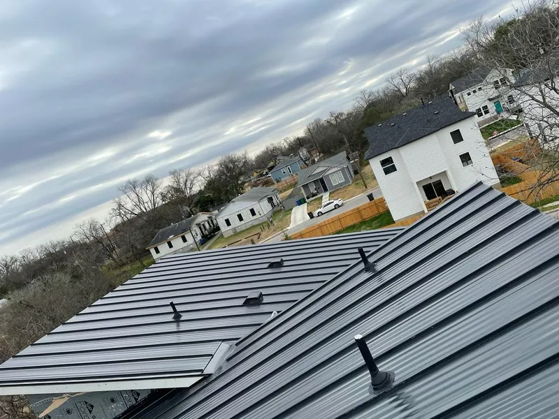 Standing seam metal roof panels with vents for Skylight Repair in DuPont